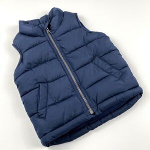 Old Navy Frost Free Unisex Baby's Puffer Vest Full Zip Blue Nautical Sz 18-24m